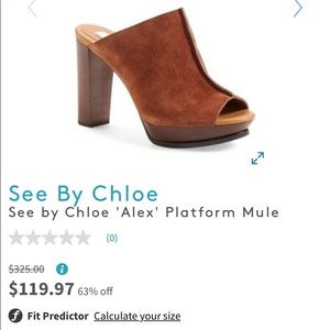Tan Platform mules